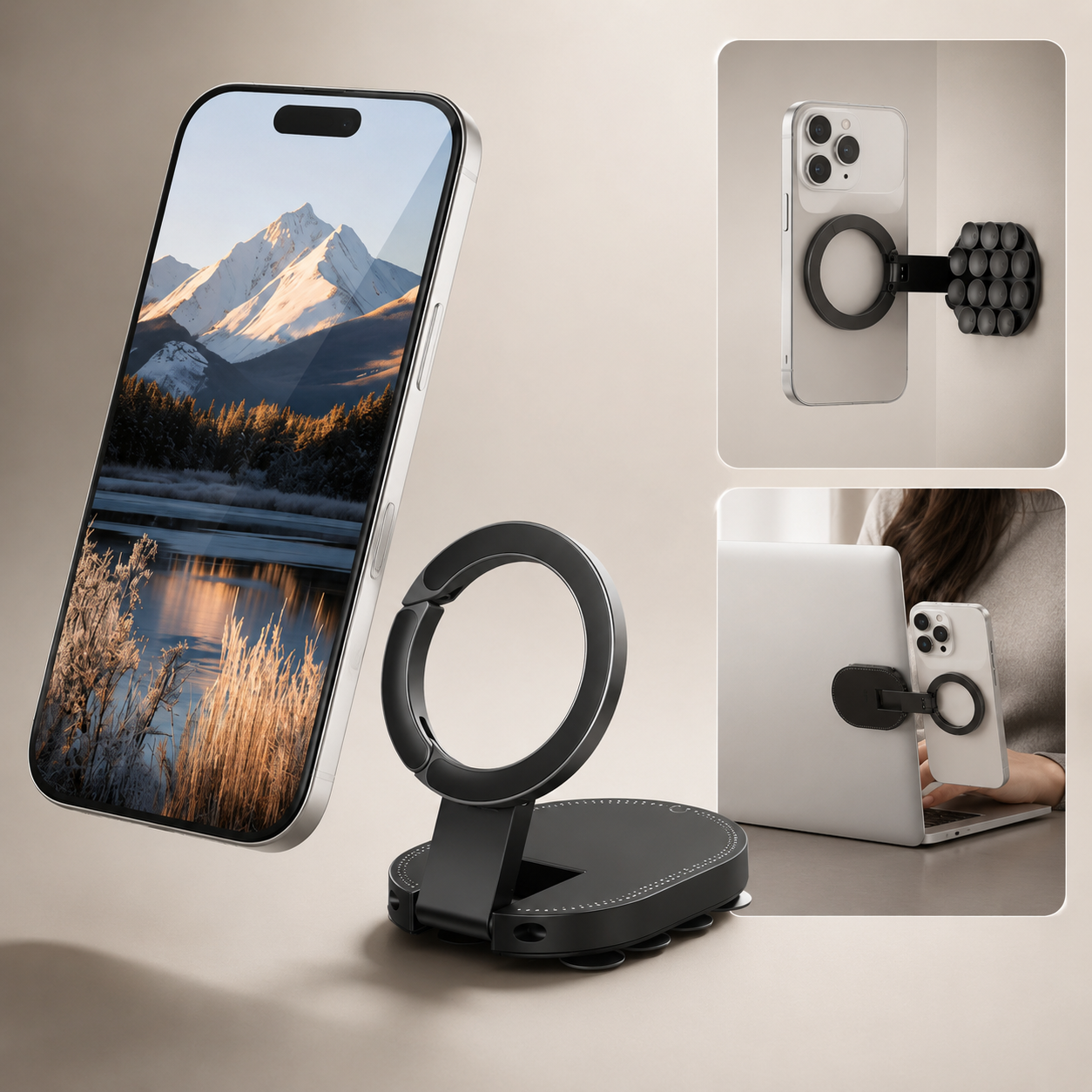 MagLock Magnetic Suction Phone Holder