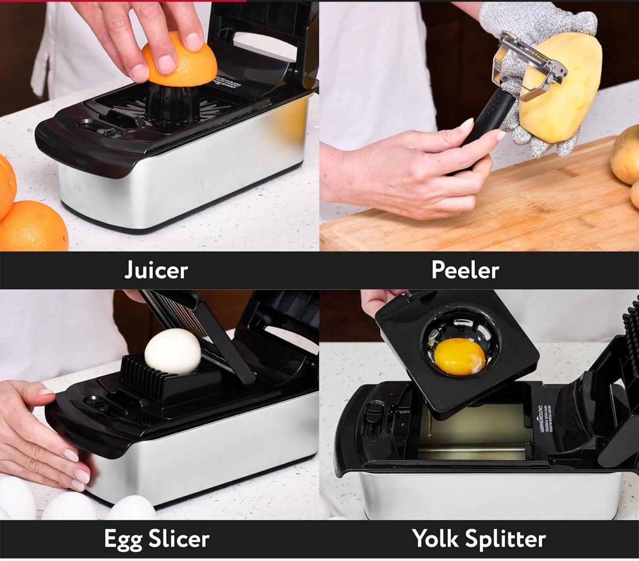 The Chopper | 4-in-1 Vegetable Chopper & Spiralizer