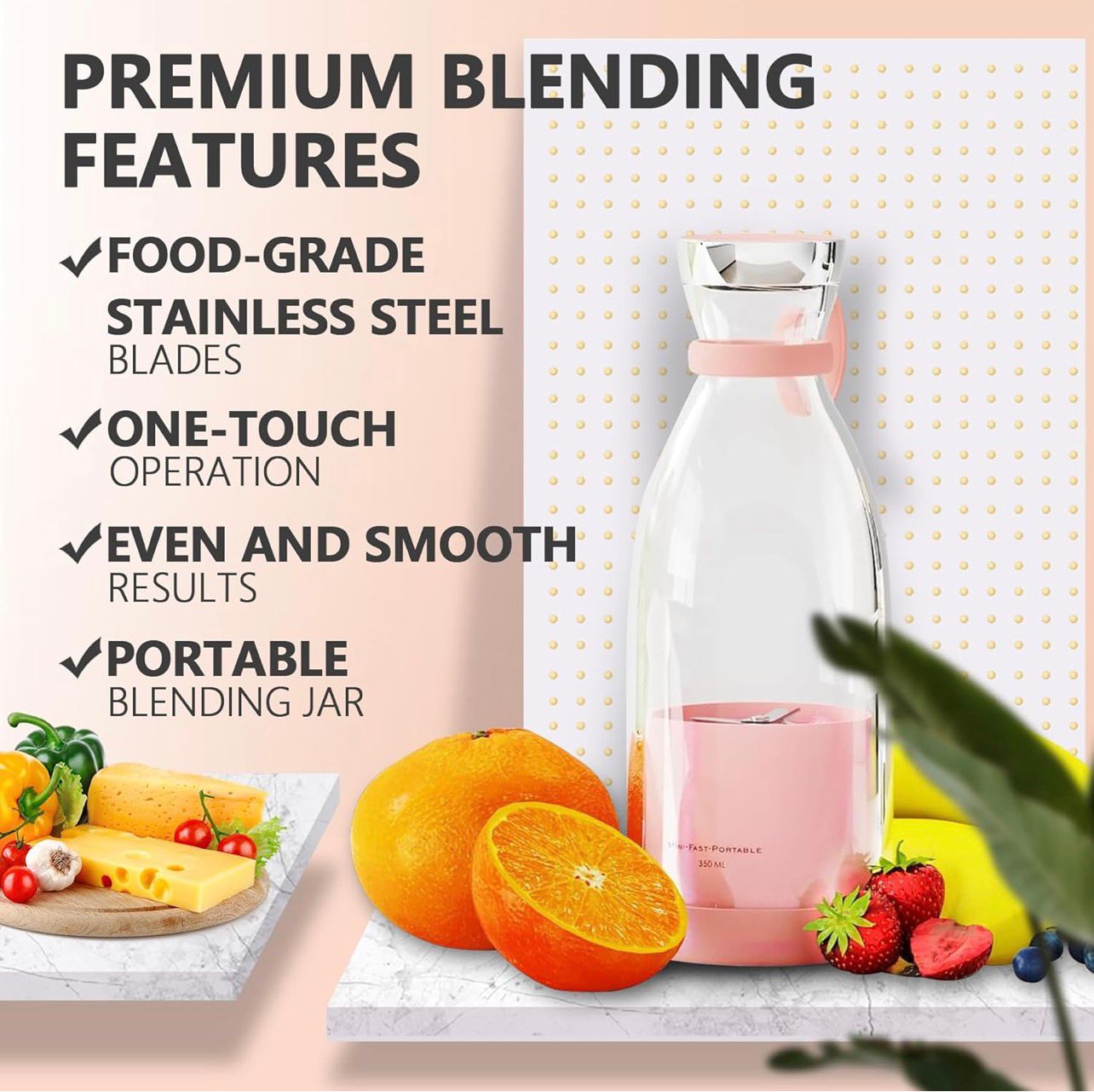BlendPro™ Premium Shaker Bottle